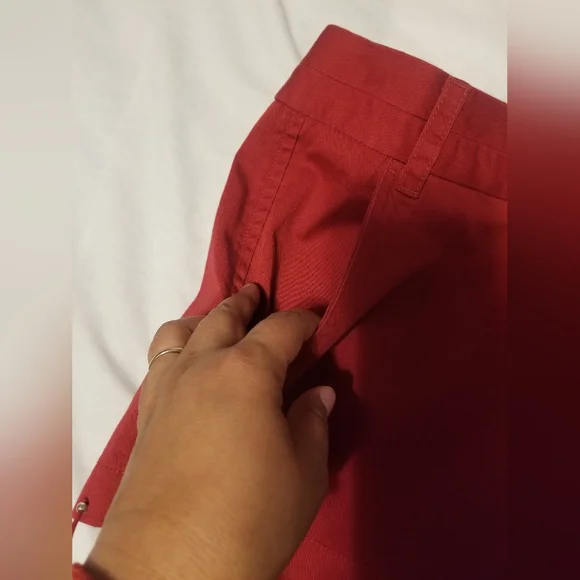 J.crew Chino City Short Women's Size 8 Color Red - Picture 4 of 10